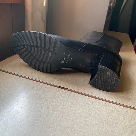 Bhava Patti vegan leather black boots size 39 - Picture 5 of 7